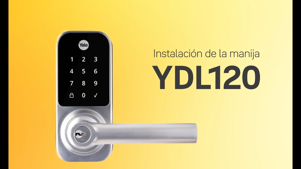 Configuración Cerrojo Digital YDL120 con Manija (Código y llave)