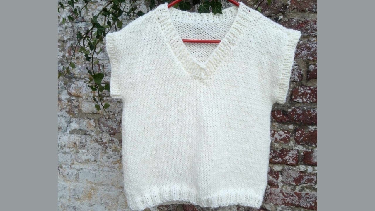 Comment faire un col en V très facilement - La Grenouille Tricote