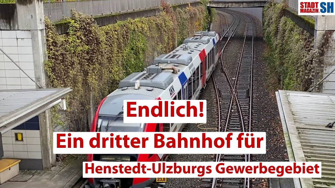 Endlich! Ein dritter Bahnhof für Henstedt-Ulzburgs Gewerbegebiet