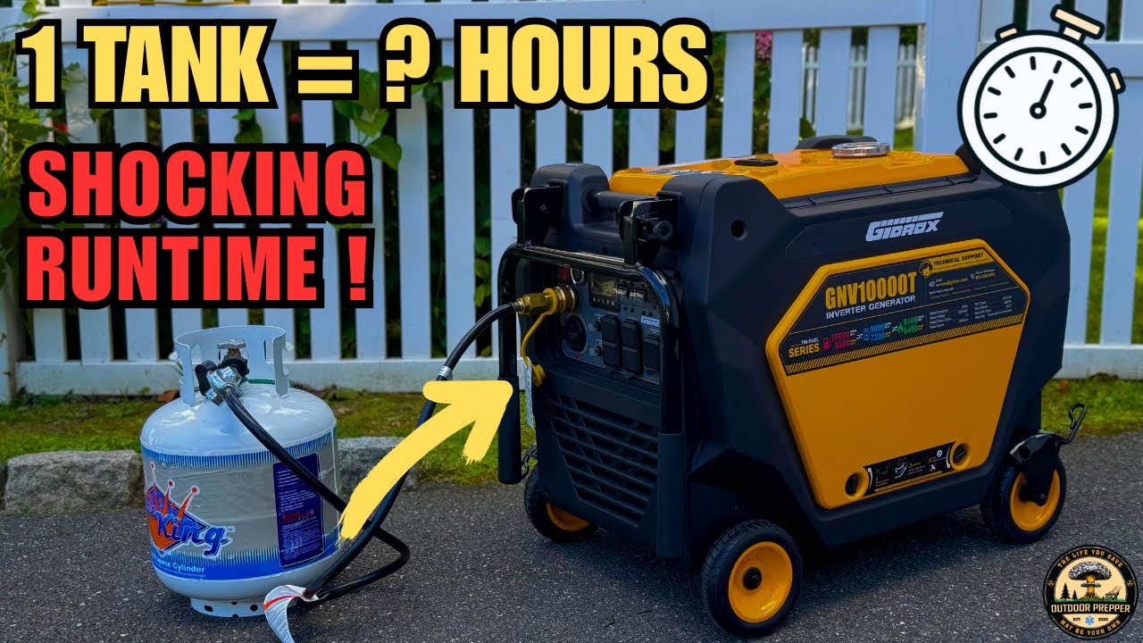 Gidrox 10,000W Generator on Propane: The SHOCKING Truth About Runtime!
