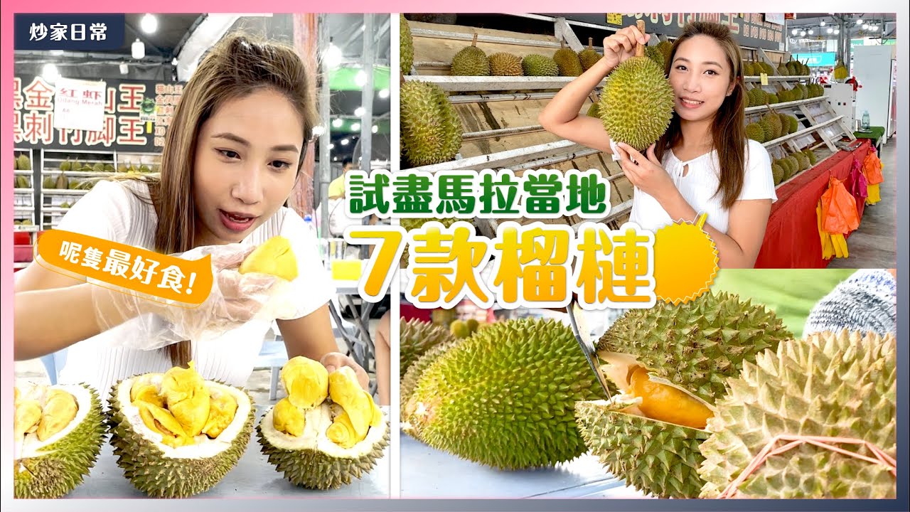 【實測】一次過食8種馬來西亞榴槤 | 邊款最高性價比？ | 90後全職女炒家