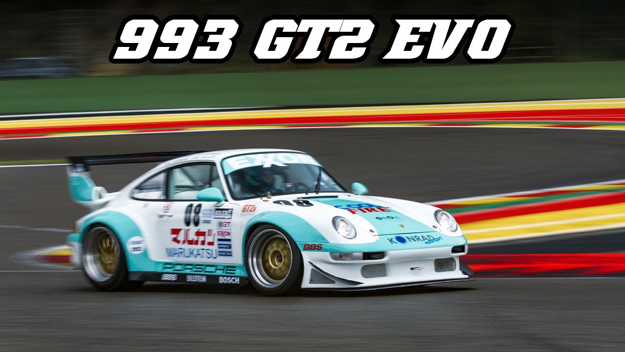 11x PORSCHE 993 GT2 EVO at Spa Classic 2023 | Flat-6 Turbo sounds & flames