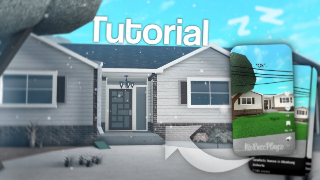 Tutorial on my viral “realistic” TikTok house (Bloxburg)