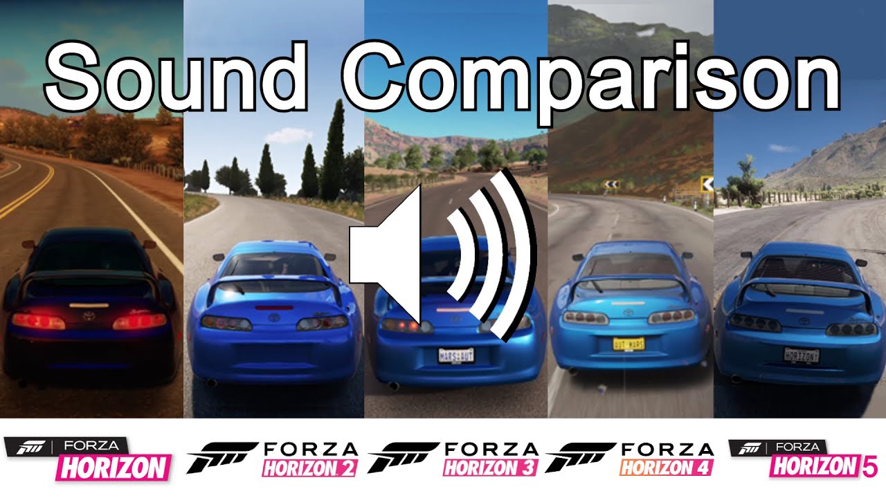 Sound Comparison - FH5 vs FH4 vs FH3 vs FH2 vs FH1