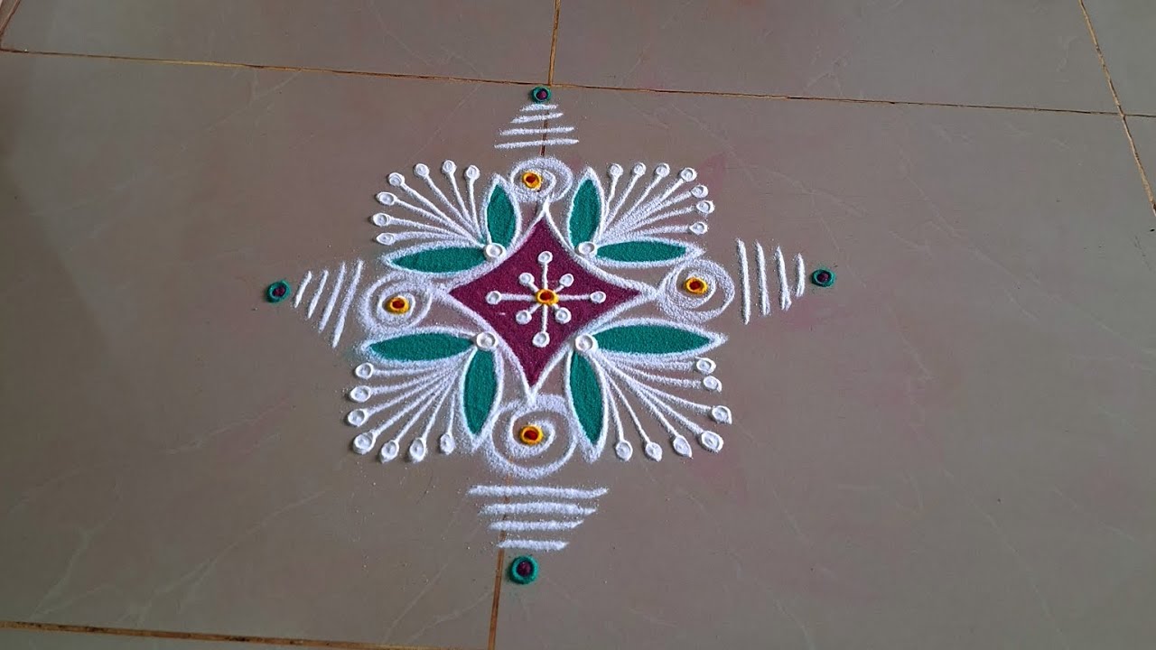 Daily rangoli #rangoli #trendingposts #pullikolam #rangolidesigns #easyrangoli #muggulu #freehand