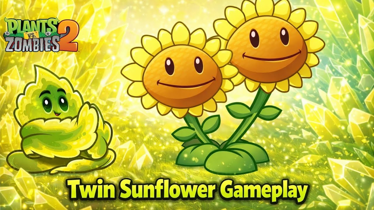 Twin Sunflower Gameplay (Plants Vs Zombies 2 It's About Time) #plantsvszombies2 