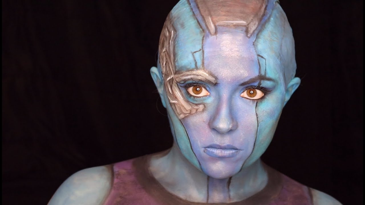 Nebula | Guardians of the Galaxy | Body Paint Makeup Tutorial