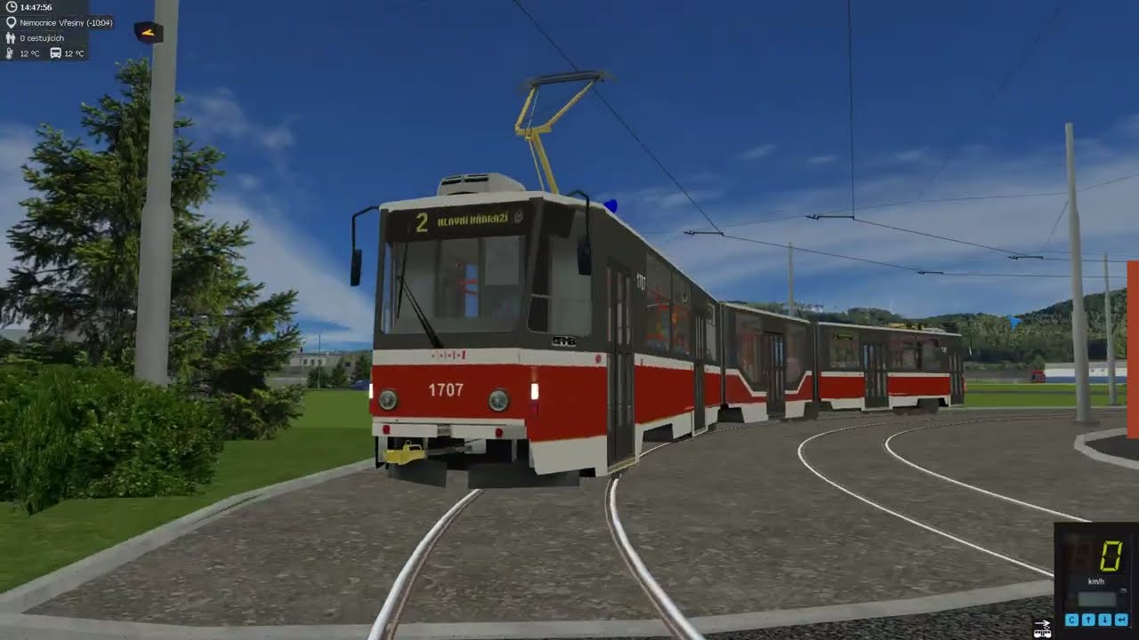 Simt Simulátor - Linka 2 Hlavní nádraží - Nemocnice Vřesiny s KT8