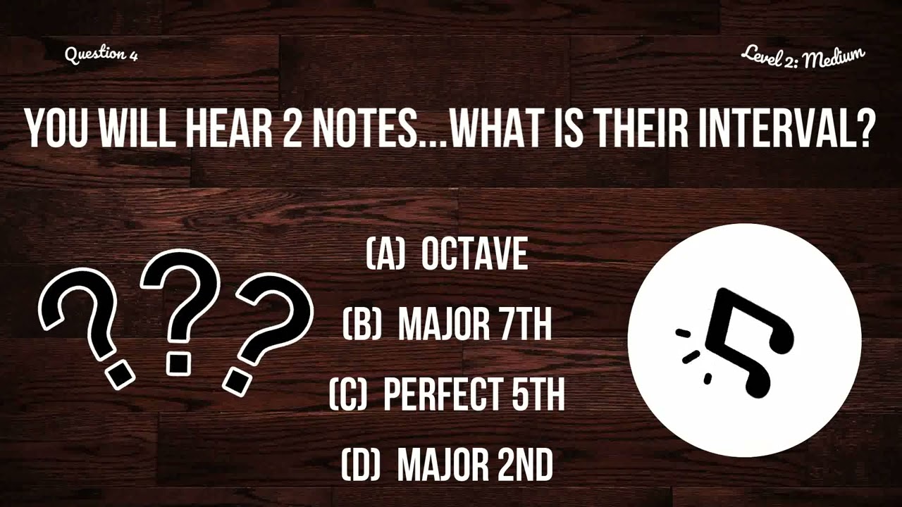TONE DEAF - Ear Test for Musicians   (Major Scale Intervals -  Test 4)