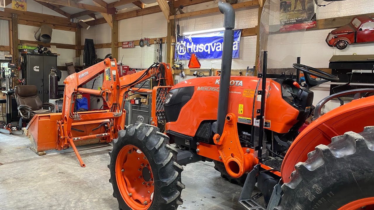 How to remove the loader on a Kubota M6060 or 7060!