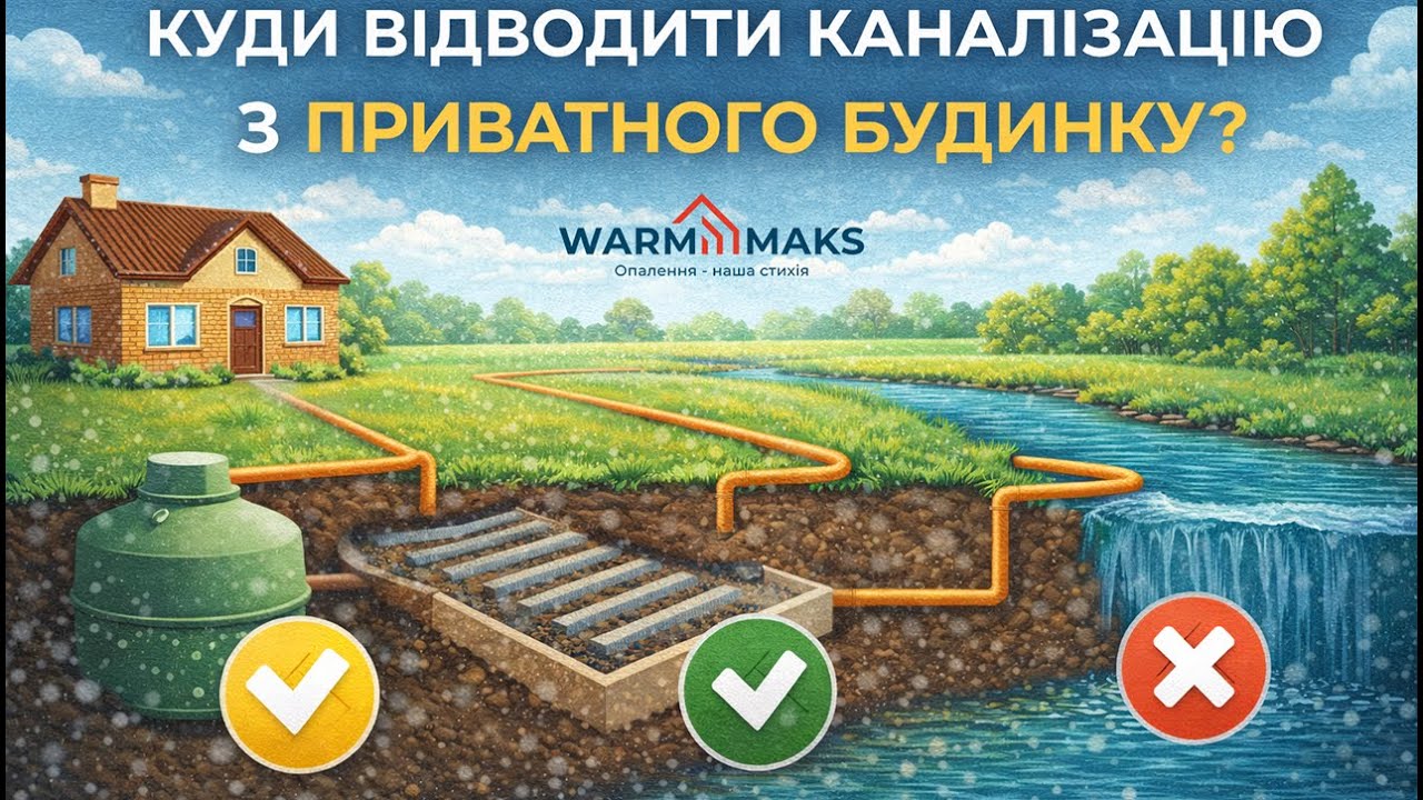 Куди відводити каналізацію з приватного будинку? Основні варіанти