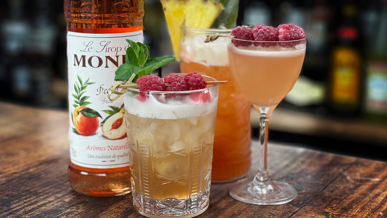 3 LUSCIOUS PEACH COCKTAILS! Including a Jack Daniels Apple Sour!
