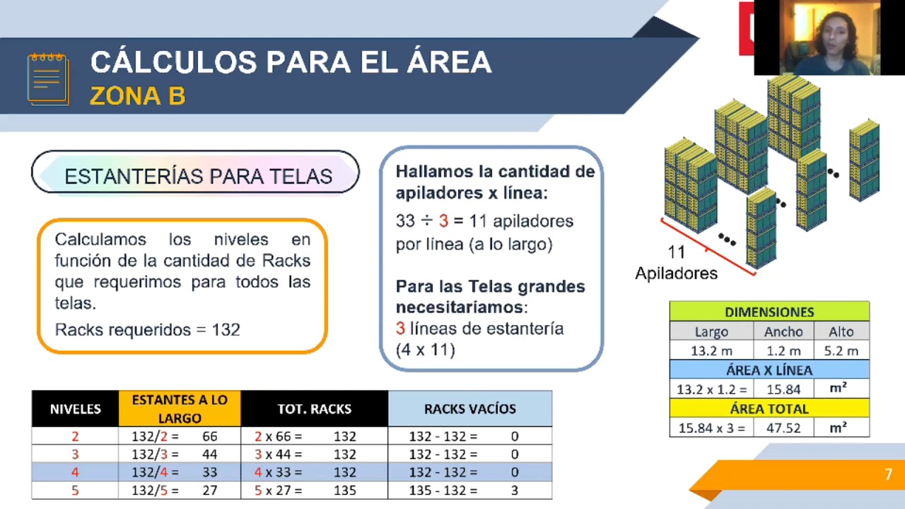 Cálculo de espacio de almacenamiento
