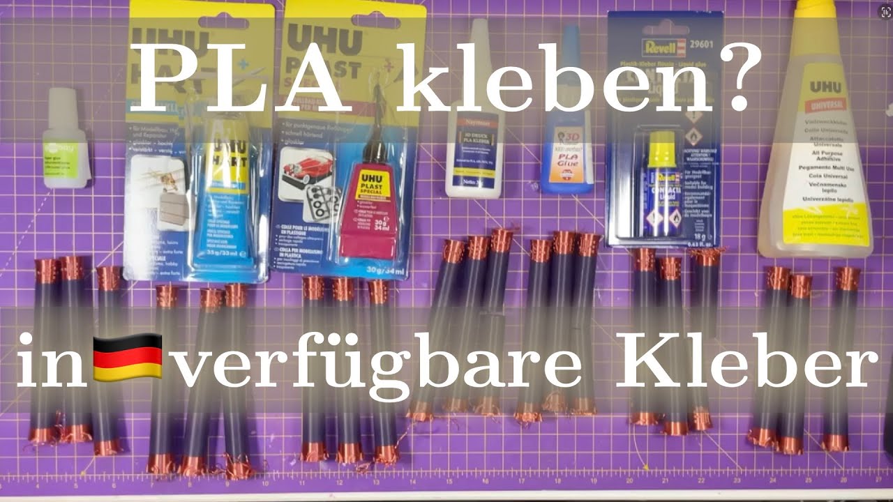 PLA kleben womit? Ich teste 7 Kleber vom deutschen Markt (PLA Kleber Test/Vergleich) #3ddruck