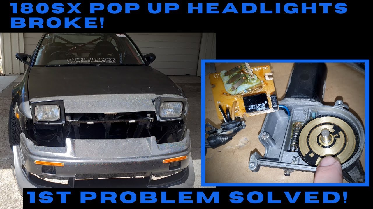 Nissan 180sx 240sx Pop Up Lights Headlights Fix | The Rebirth Of A JDM Drift Legend #002