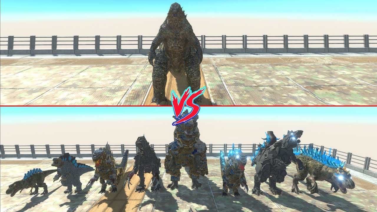 GODZILLA vs WORKSHOP GODZILLAS Epic Battle - Animal Revolt Battle Simulator