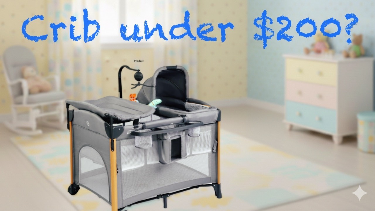 Expecting a Baby, we bought this cheaper crib! It was a great choice. JOYMORE #crib #newborn