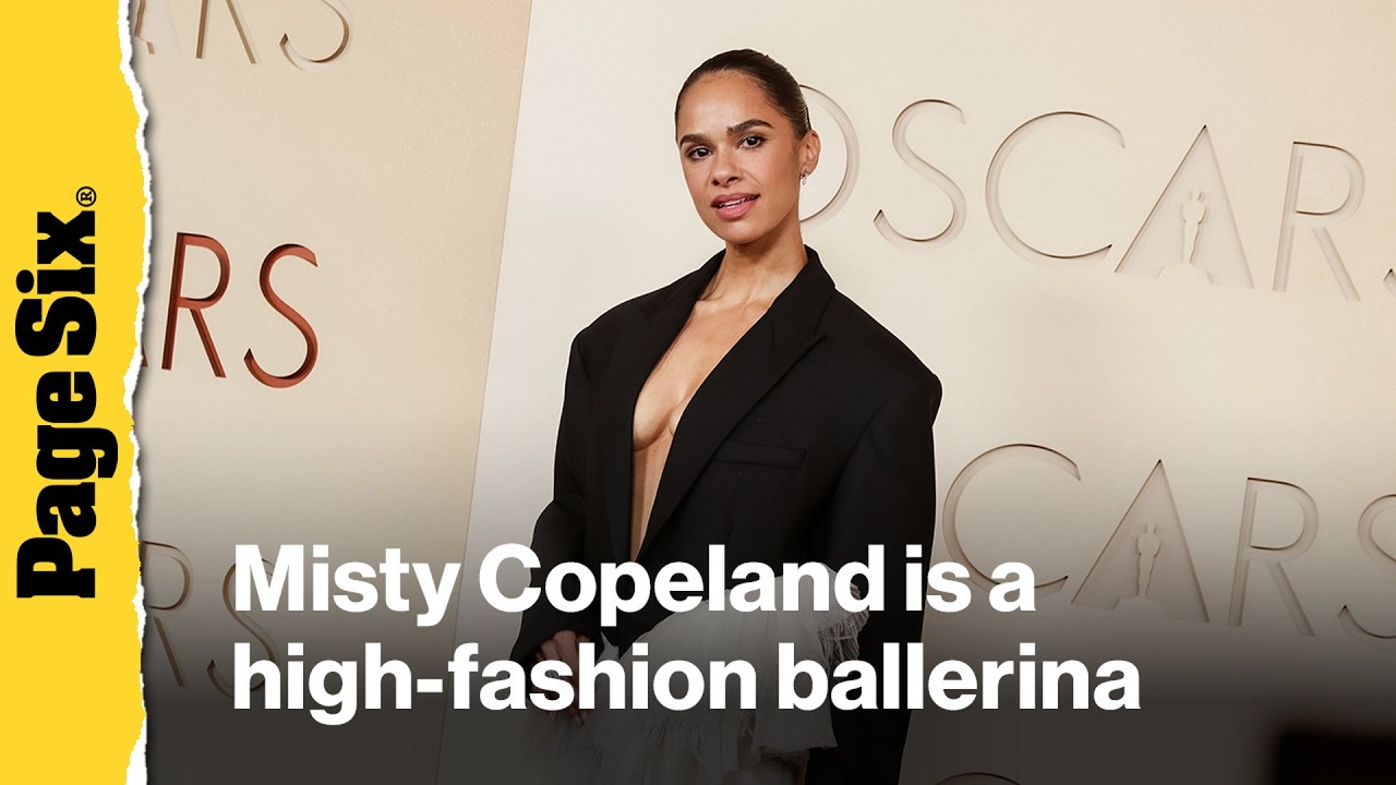 Misty Copeland is a high-fashion ballerina on the Oscars 2026 red carpet