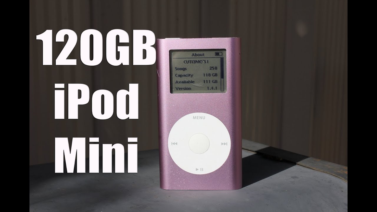 Мой собственный рабочий модифицированный iPod Mini на 120 ГБ