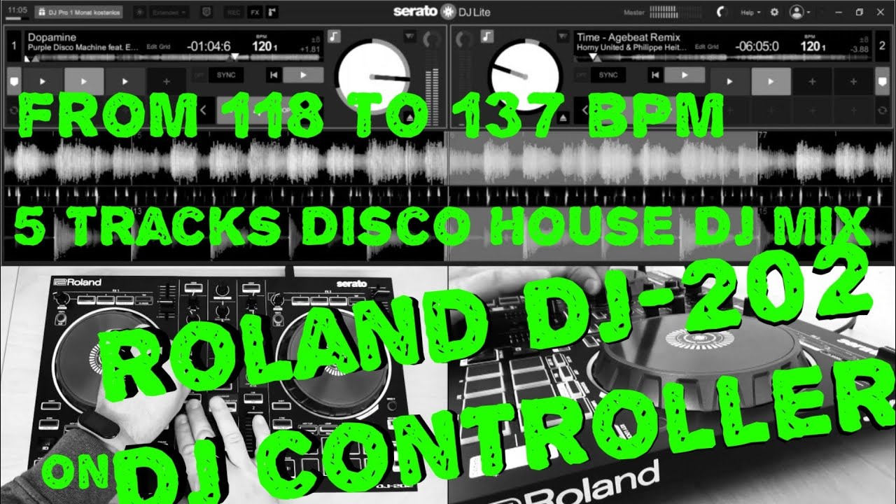 Roland DJ-202: Dance + House DJ Mix 2021 with DJ Controller