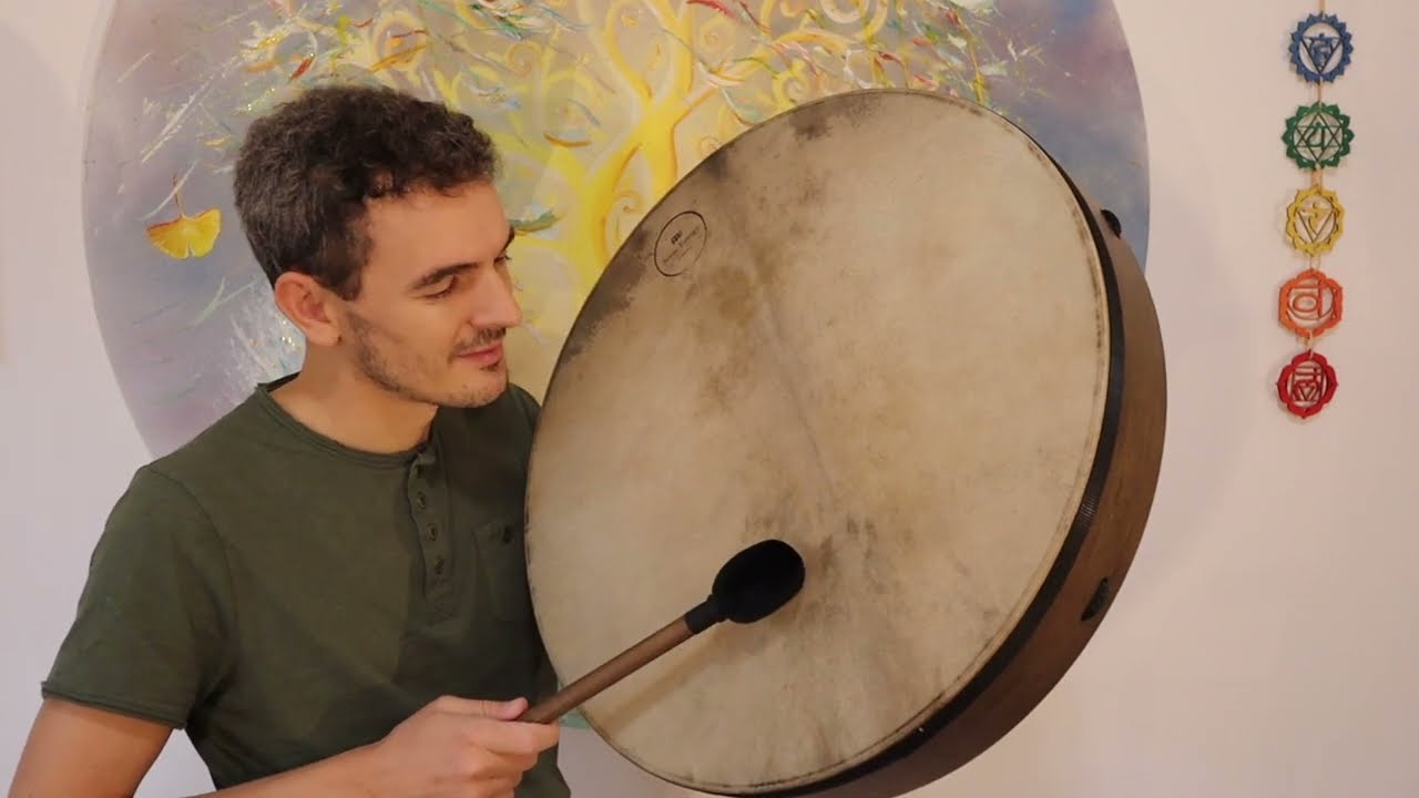 Ascoltiamo il suono del Tamburo Sciamanico Meinl Sonic Energy Ritual Drum 22" con Andrea Tosi