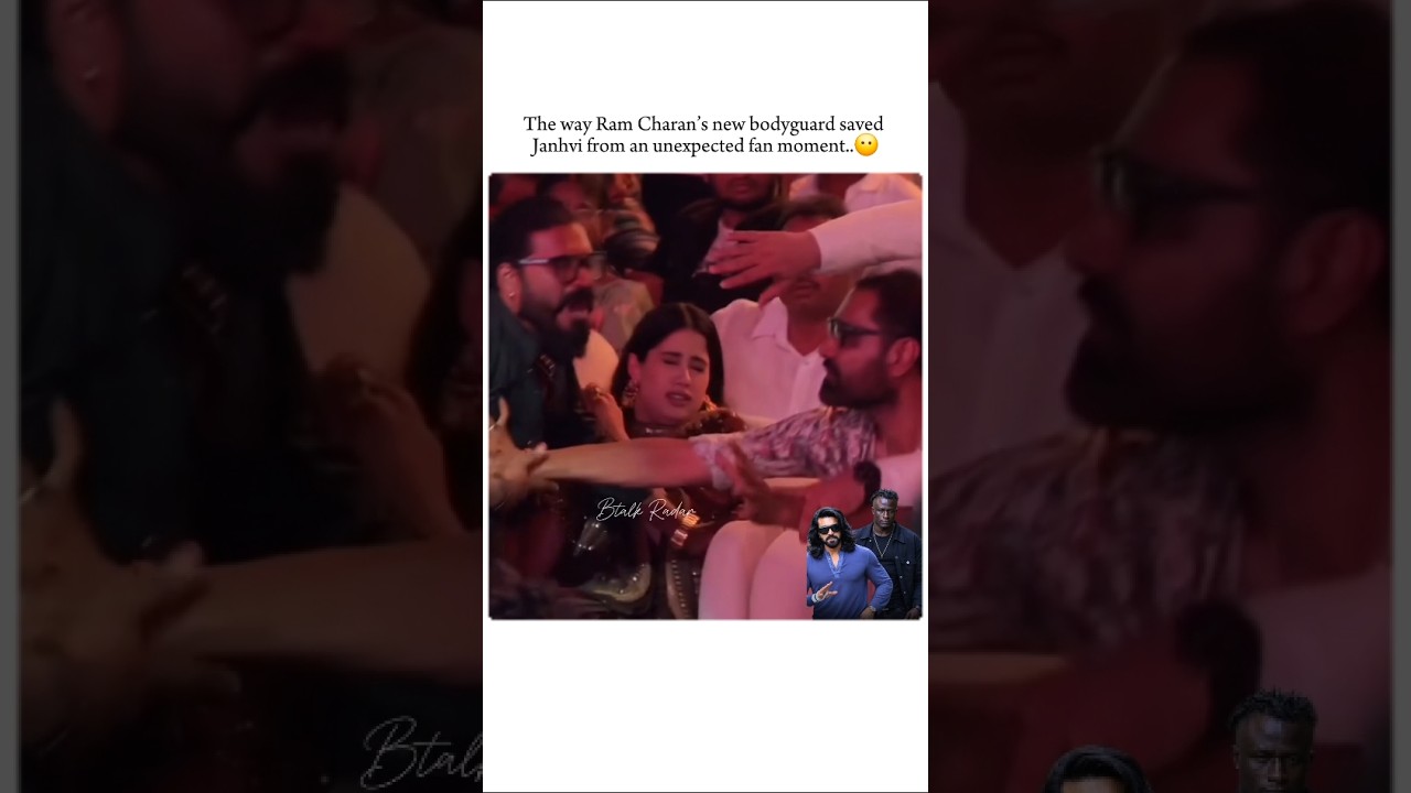 the way he saves janhvi 🥰 #janhvikapoor #ramcharan #aliabhatt #bollywood #viralshorts #peddi
