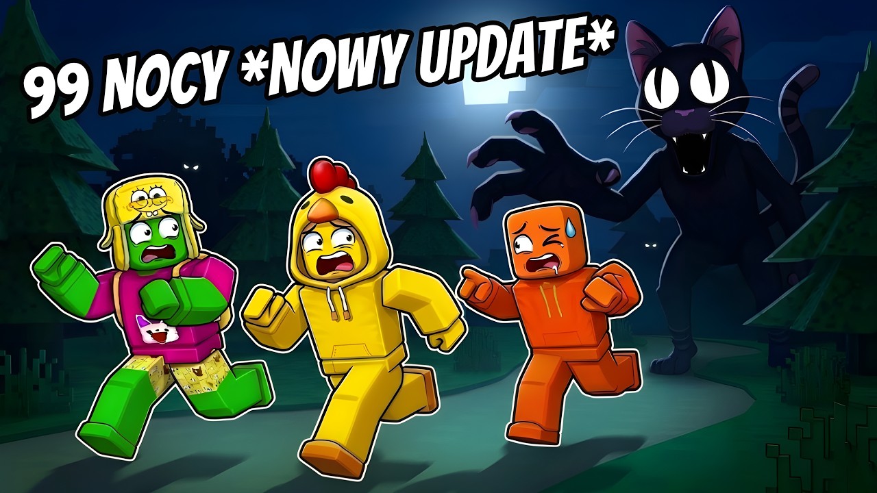 *NOWY UPDATE* KOT KTORY NA NAS POLUJE w PRZETRWAJ 99 NOCY w Roblox!