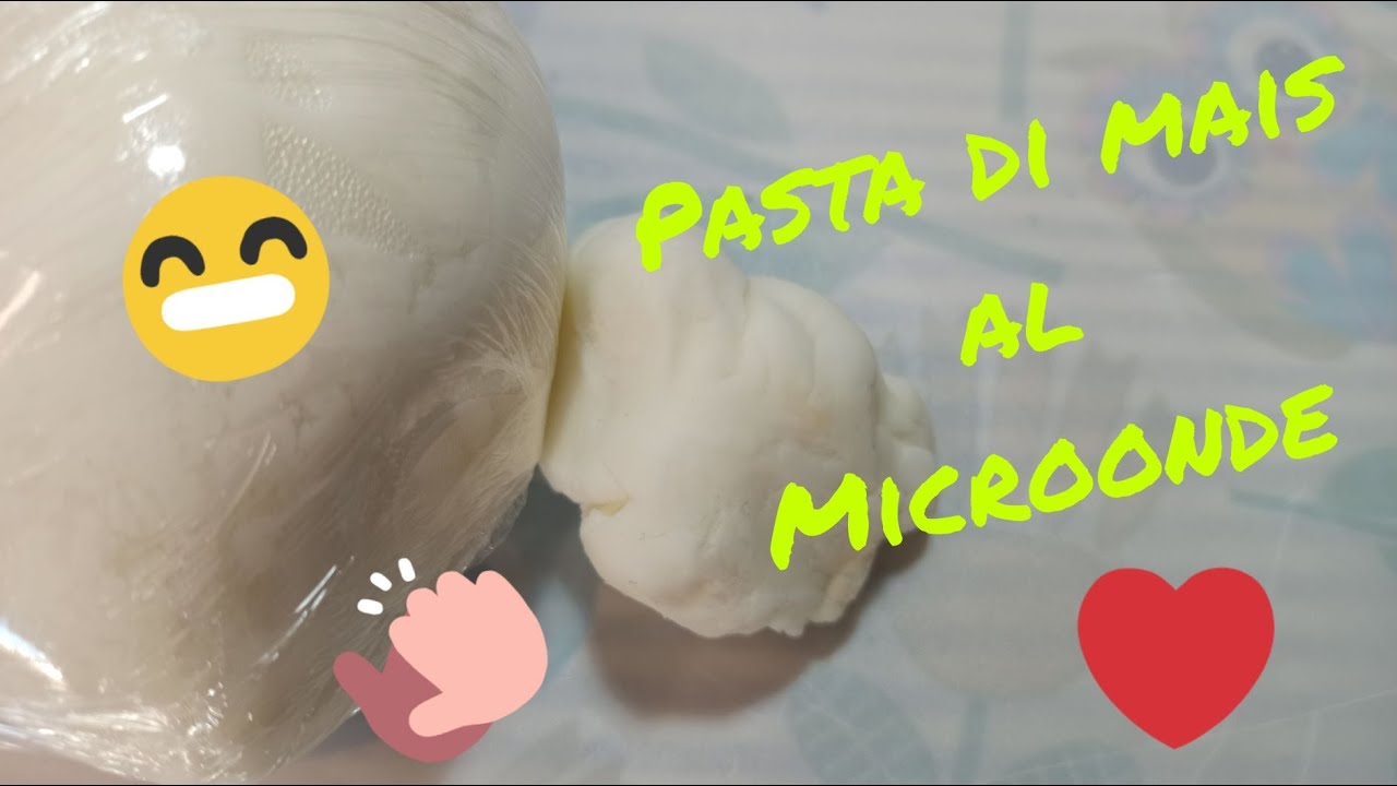 Come fare la pasta di mais al microonde - porcellana fredda - how to make