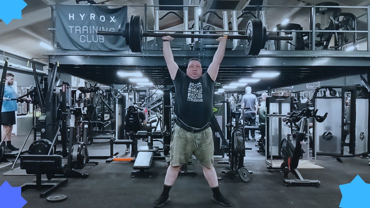 Freezing Cold In The Gym Today But I Got It Done - Almost 30 Sets of Axle Push Press up to 265lbs