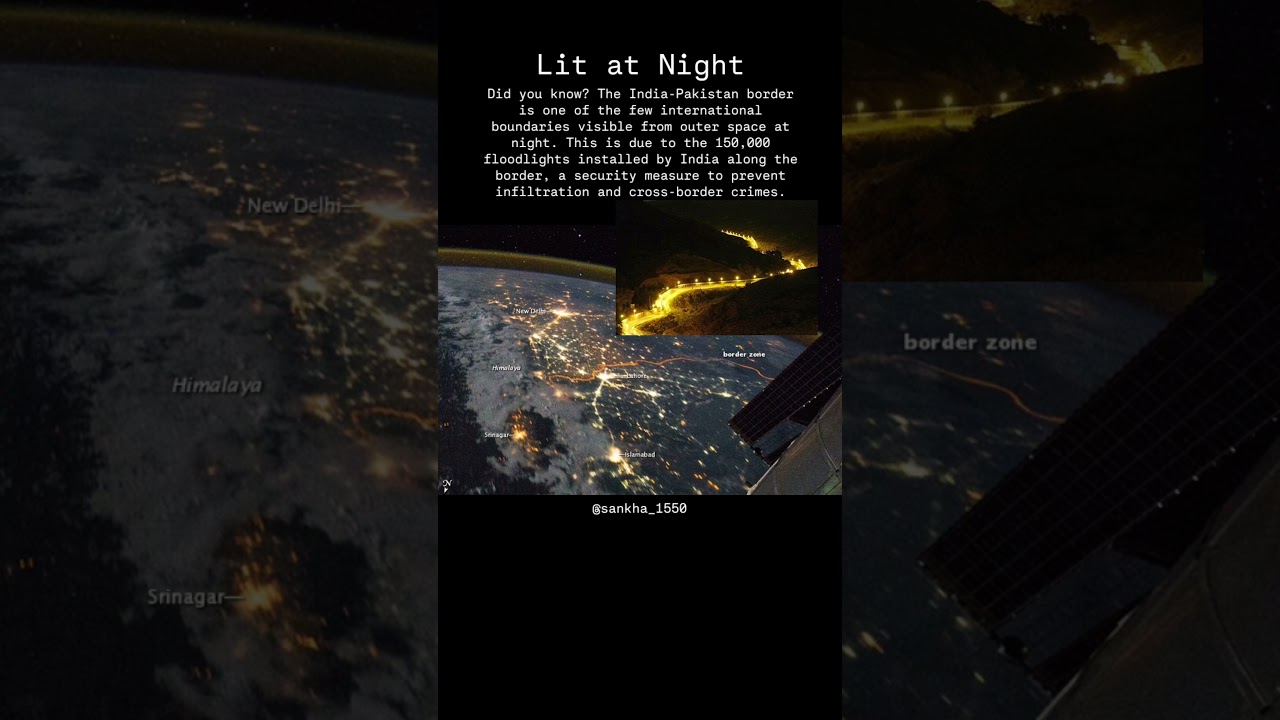Lit at Night #indianborders #indiapakistan