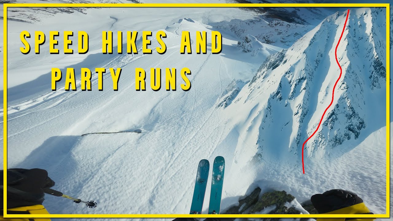 Steep freeride line and party run with friends - Sunnm&oslash;re, Norway delivering!