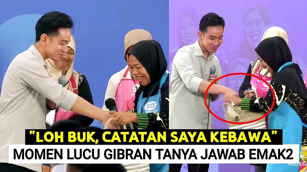 Momen Lucu Gibran Tanya Jawab dg Emak2 UMKM Sleman DIY Bareng Bu Titiek ! Teriakan Histeris Menggema