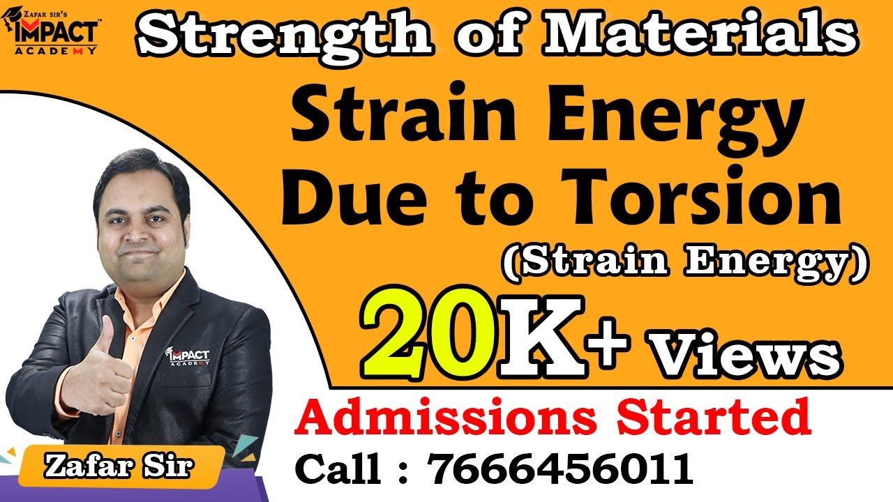 Энергия деформации, вызванная кручением | Энергия деформации | Сопротивление материалов #инжинири...
