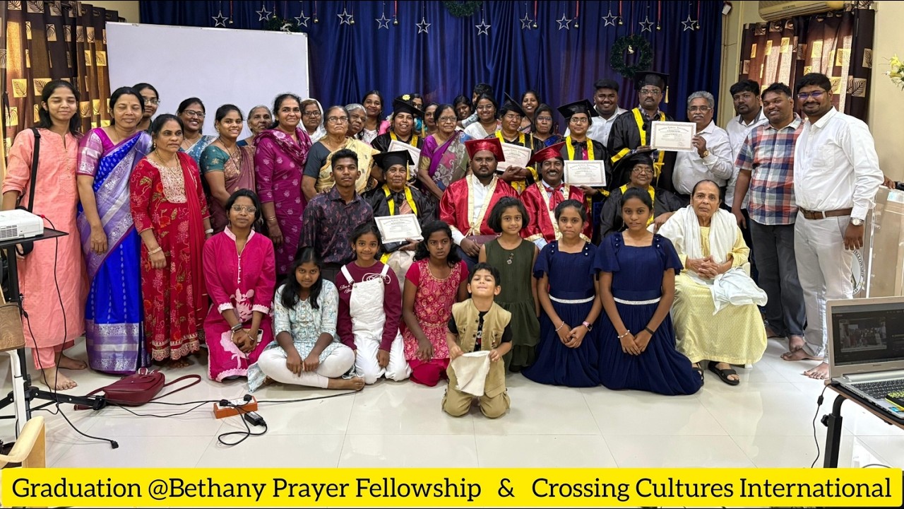 Graduation - 15-02-2026 | Bethany Prayer Fellowship | Crossing Cultures International | Hyderabad |