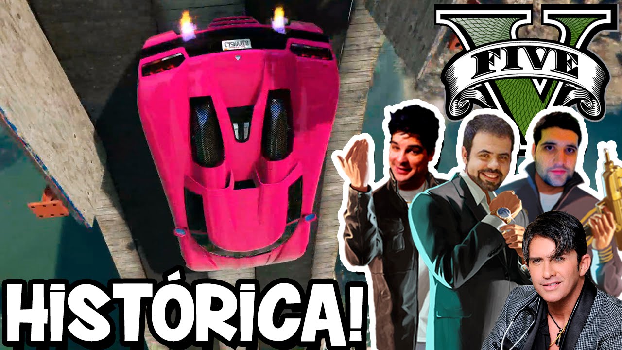 GTA V com os PIRA – Corrida HISTÓRICA! Piruletas Duplas!
