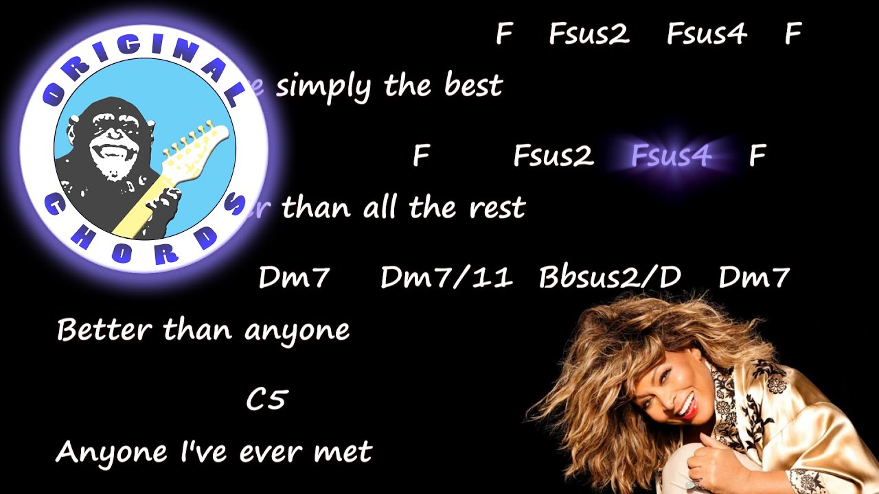 Tina Turner - The Best - Chords & Lyrics