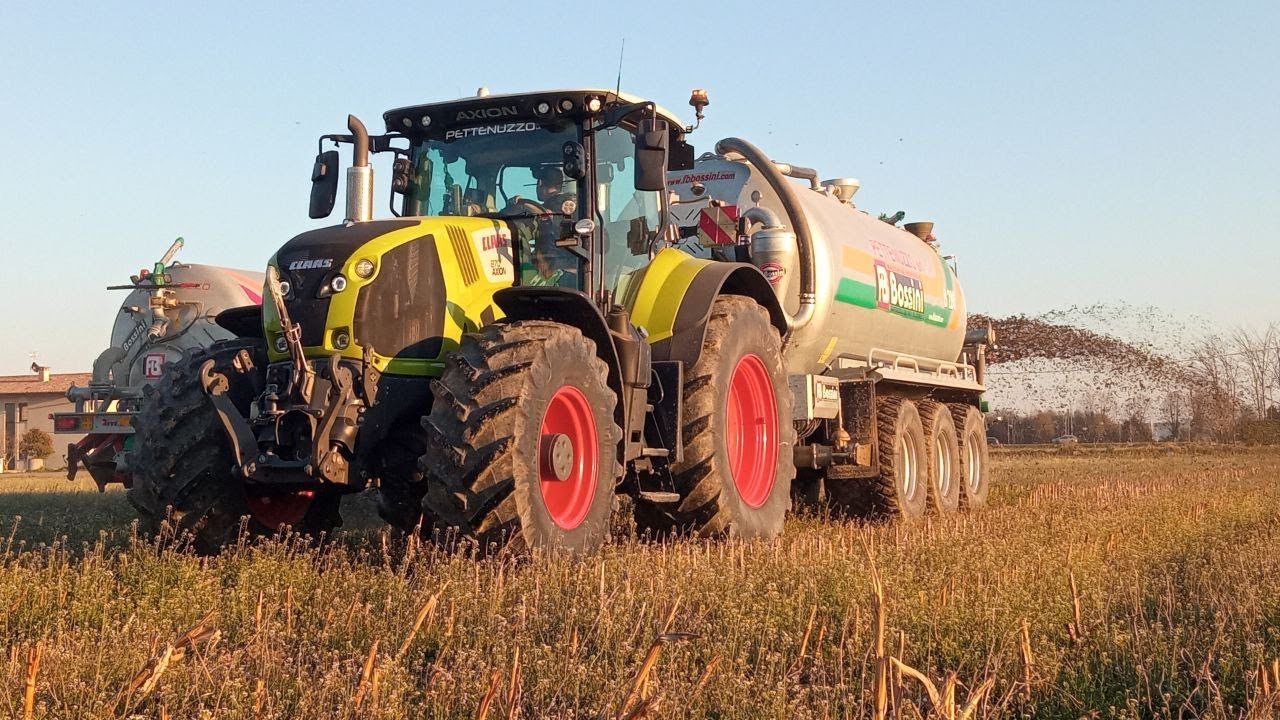 Claas 870 axion+Bossini b280+Claas 660 arion+Bossini B280+Fendt 939 vario+ermo 5 vomeri Pettenuzzo