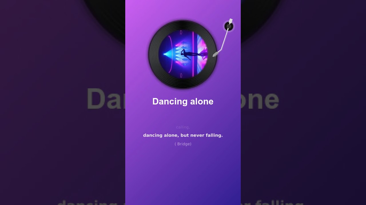 Dancing alone