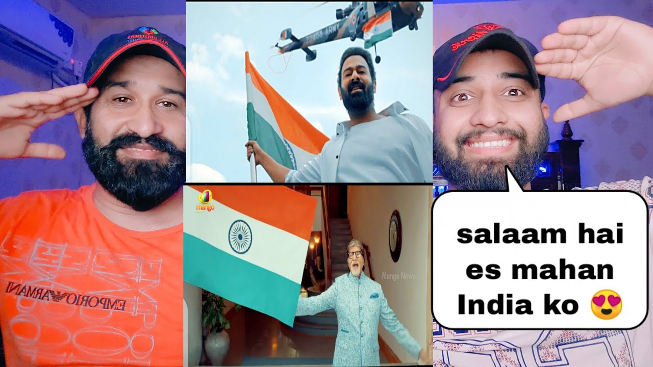 Har Ghar Tiranga  National song | Prabhas , Narendra Modi , Amitabh Bachchan | Pakistani Reaction |