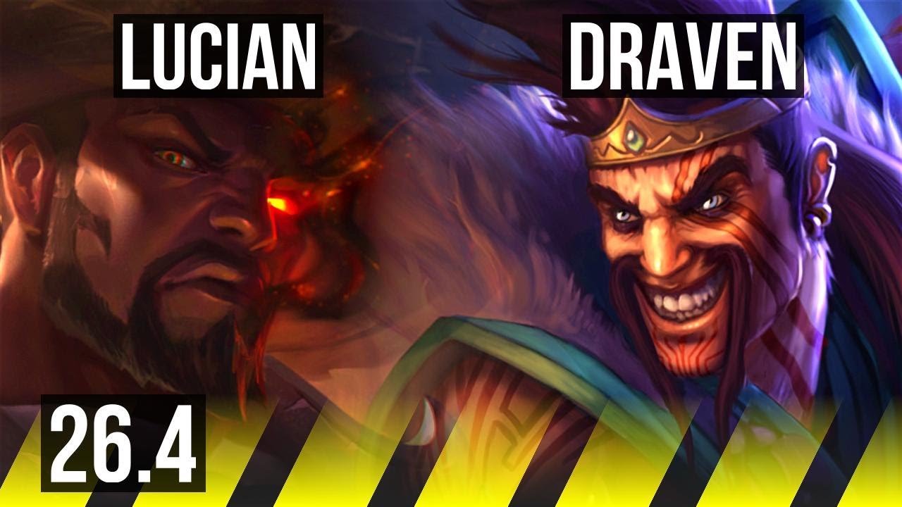 LUCIAN & Nami vs DRAVEN & Gragas (ADC) | 59K damage | NA Master | 26.4