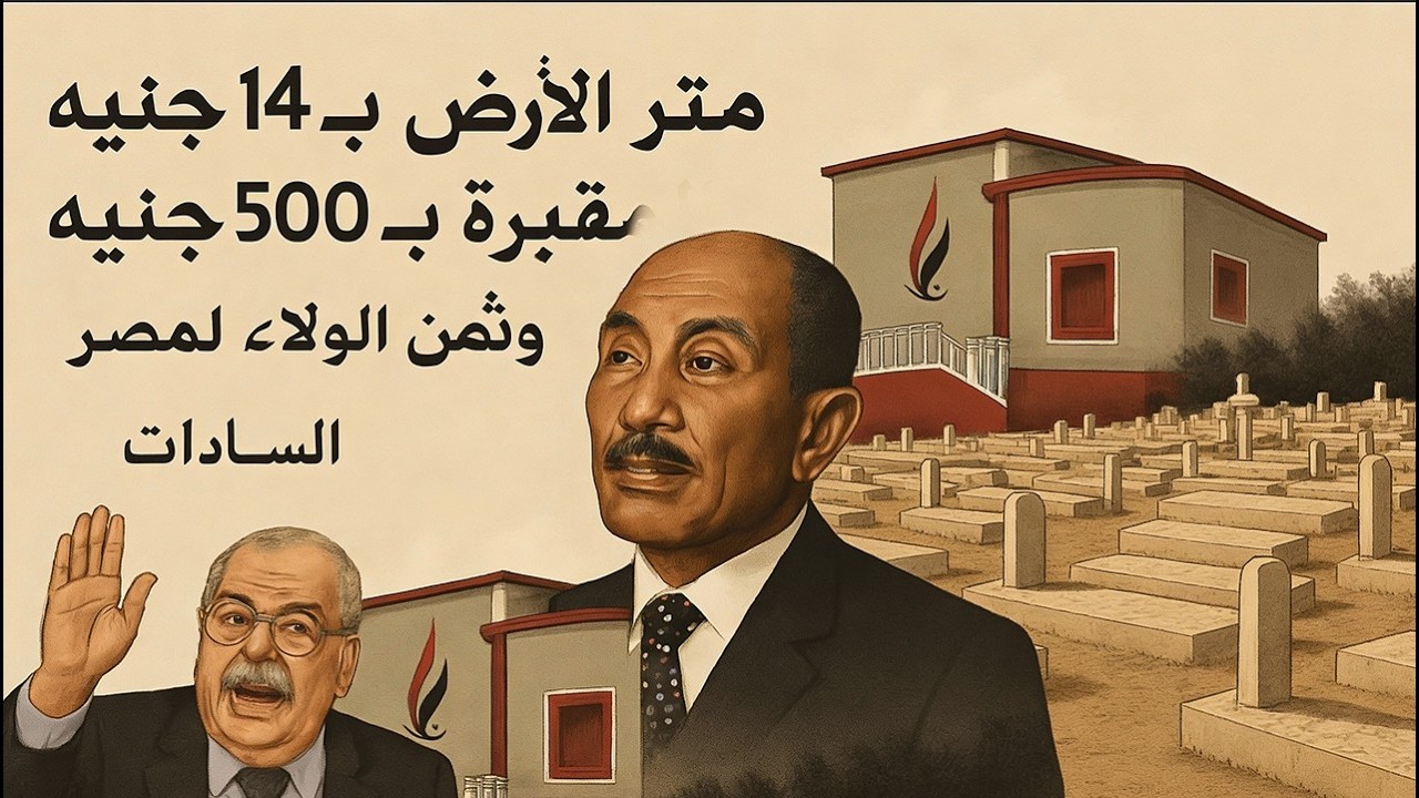 متر الارض ب ١٤ جنيه والمقبرة ب ٥٠٠ جنيه وثمن الولاء لمصر والكلام للسادات وسمعني تحيا مصر ٣مرات
