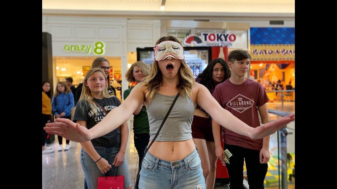 BIRDBOX CHALLENGE at the mall
