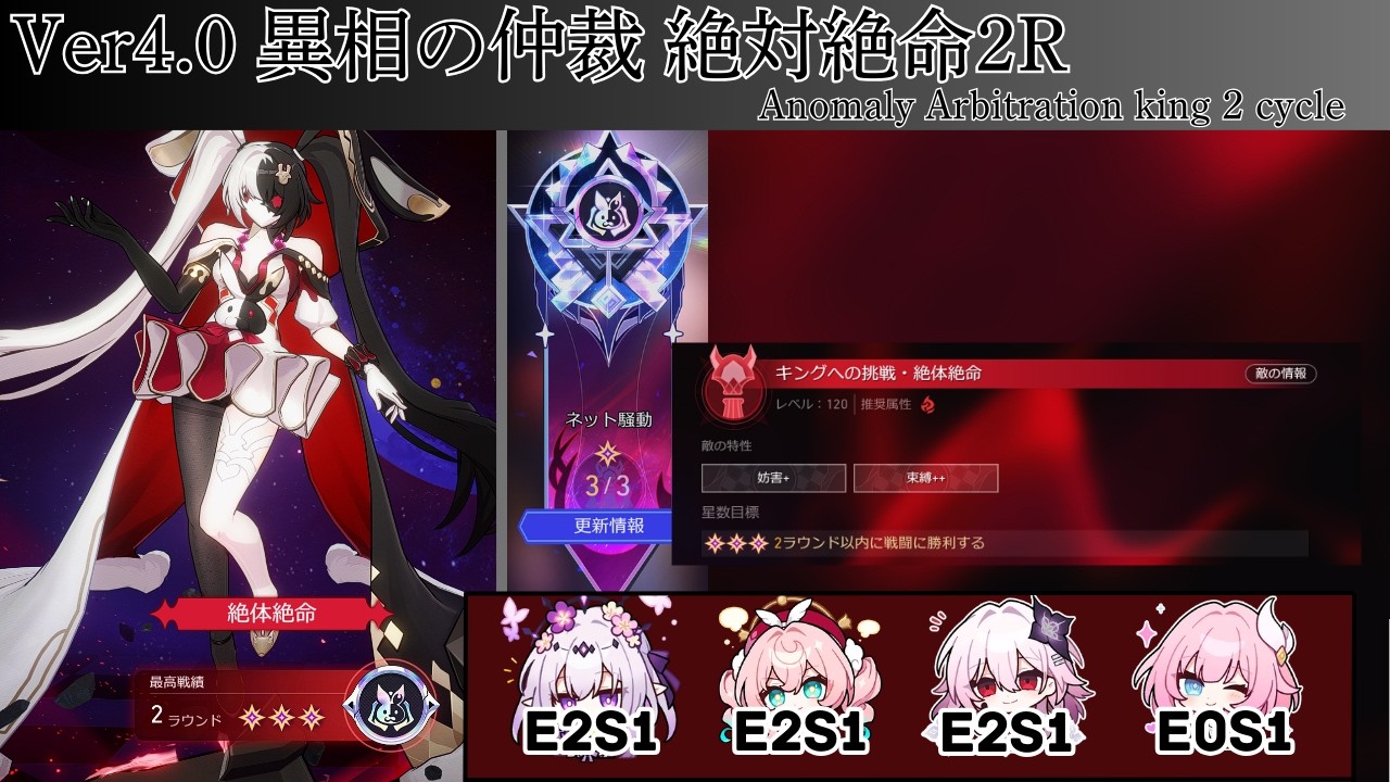 【異相の仲裁】絶体絶命2R・低凸記憶パ / 崩壊:スターレイル