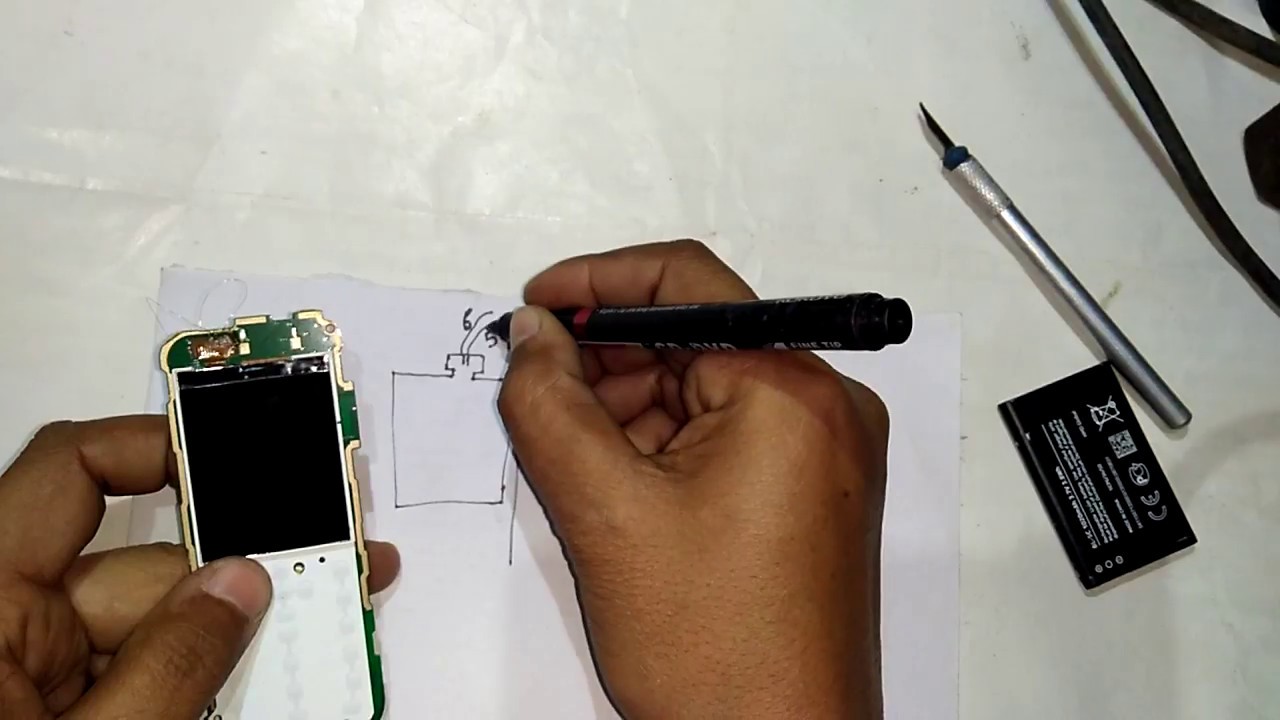 NOKIA 1035 LCD WHITE PROBLEM % SOLUTIN.