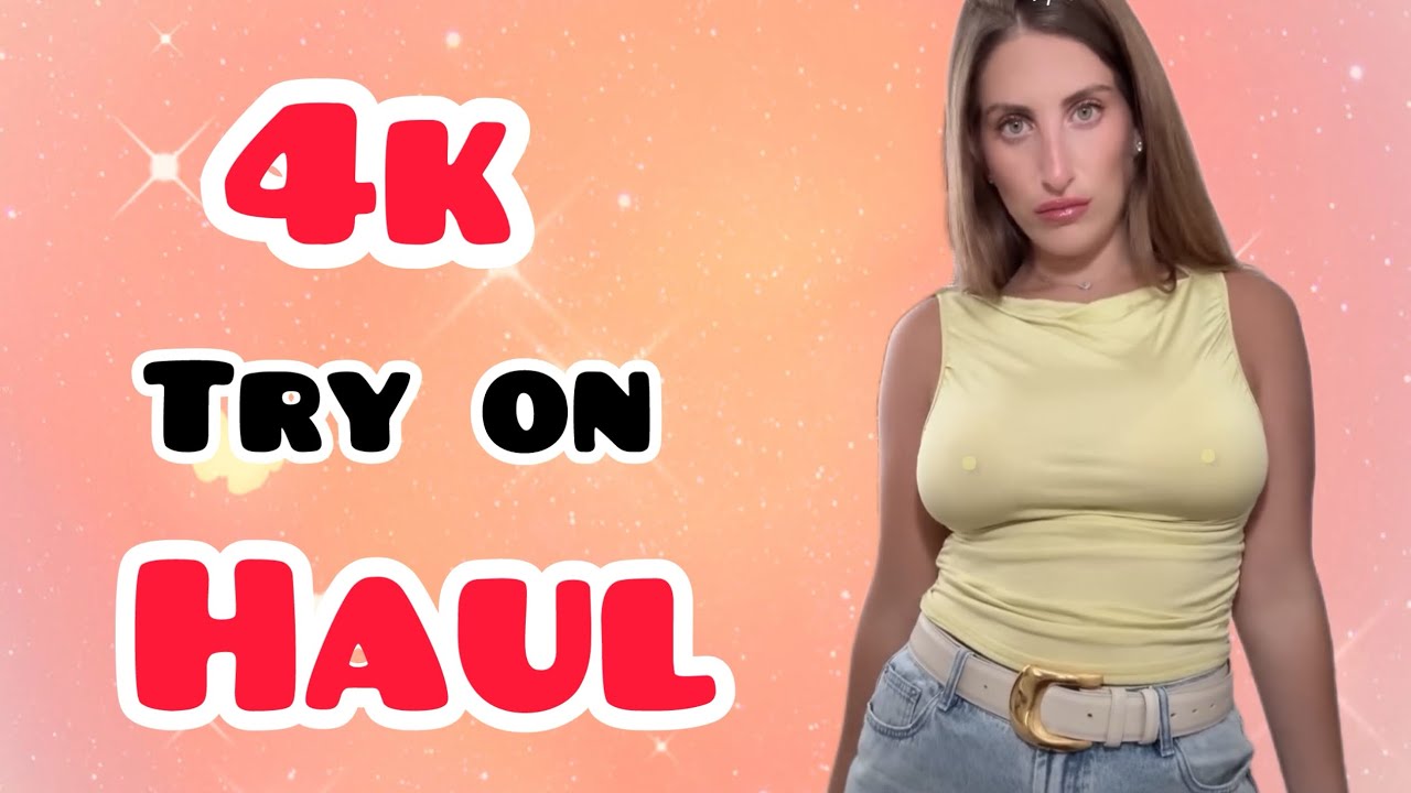 4K Try-On Haul | 4K Transparent cleaning  & Lingerie Chic Mesh Dress Try On haul