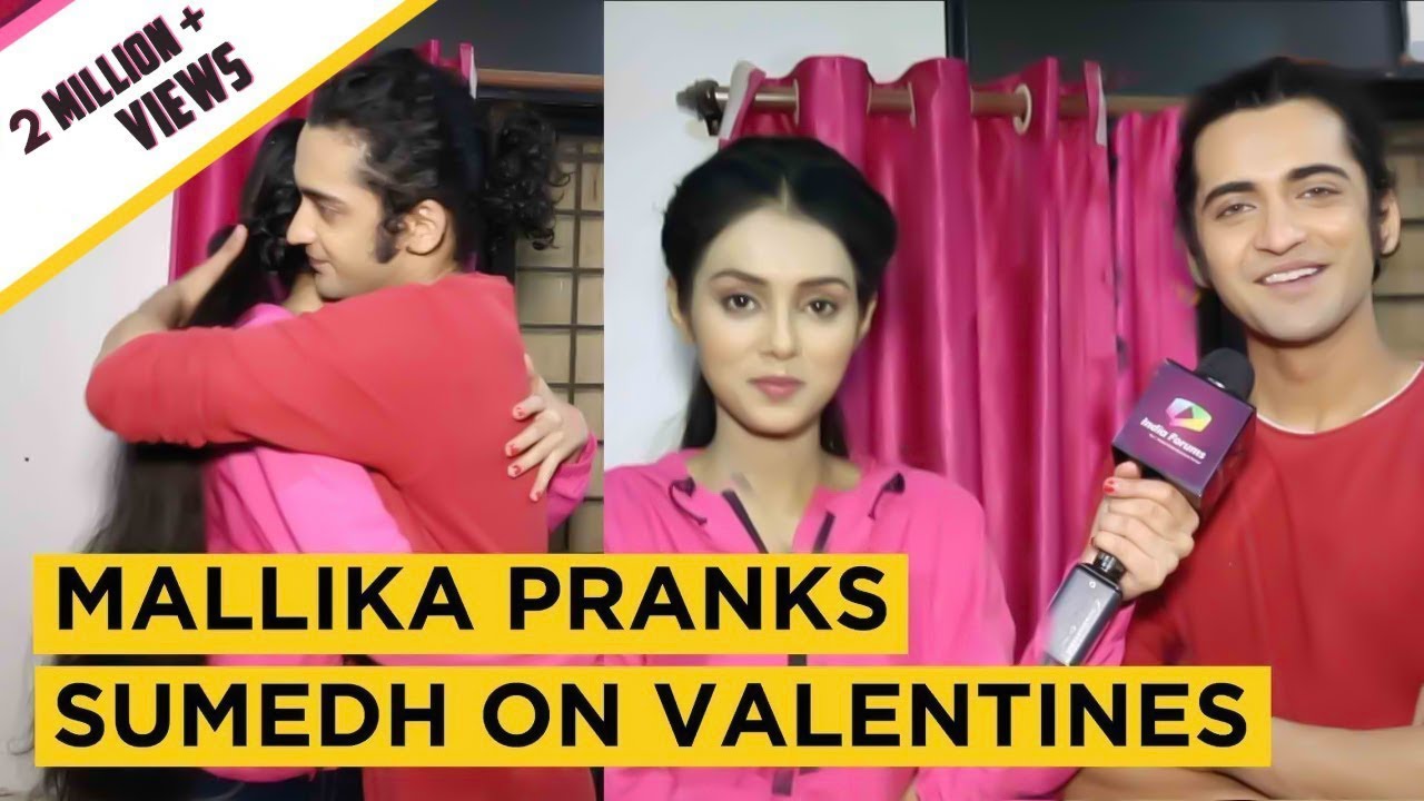Mallika Singh Aka Radha Pranks Sumedh Mudgalkar Aka Krishna On Valentines | Exclusive