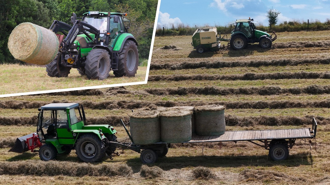 Heuernte | Deutz-Fahr 106 Mk. 3 // Intrac 2004 // 6160 // Krone RoundPack | @Südeifel Agrar  2024