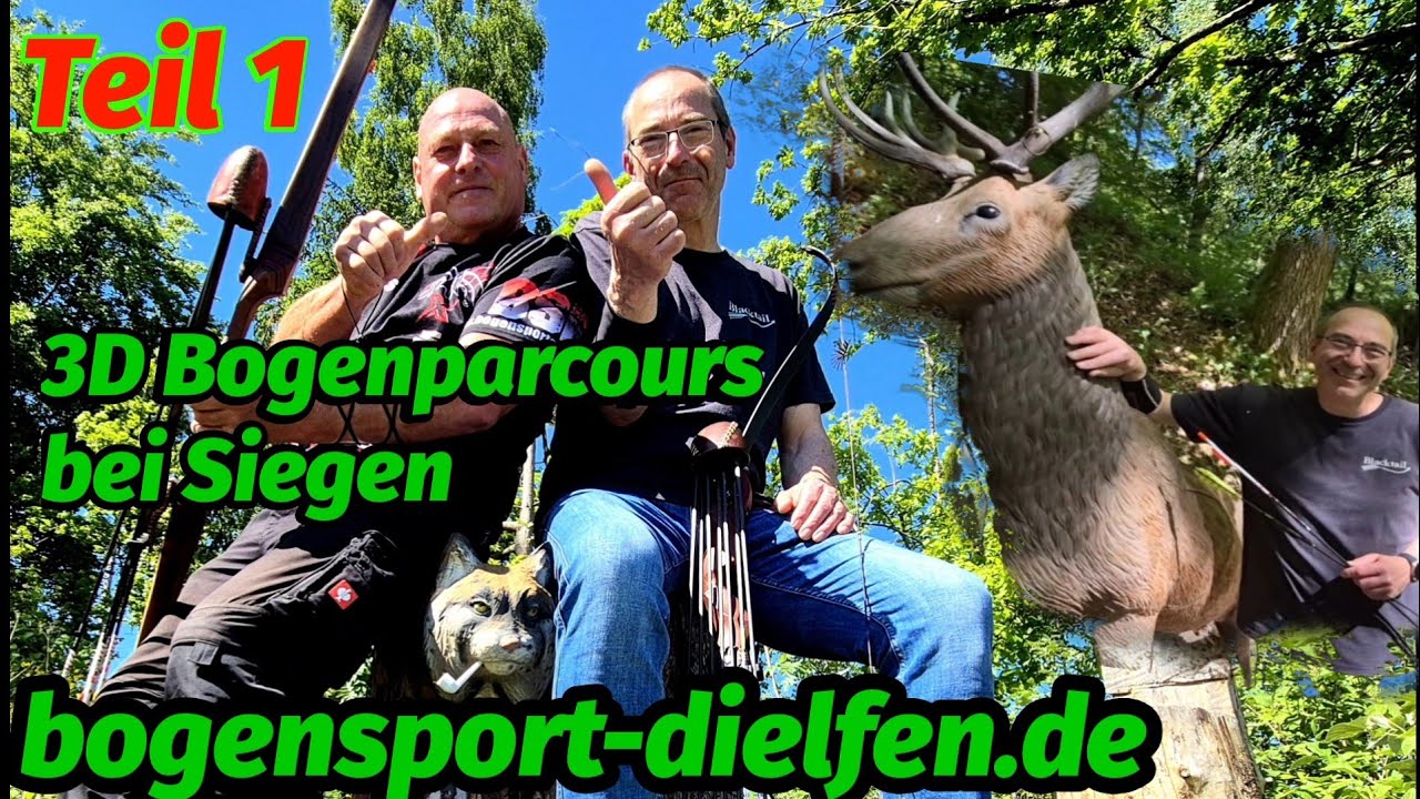 Öffentlicher 3D-Vereinsparcours im Siegerland /  bogensport-dielfen.de / Bogensport Extrem Archery🏹💯