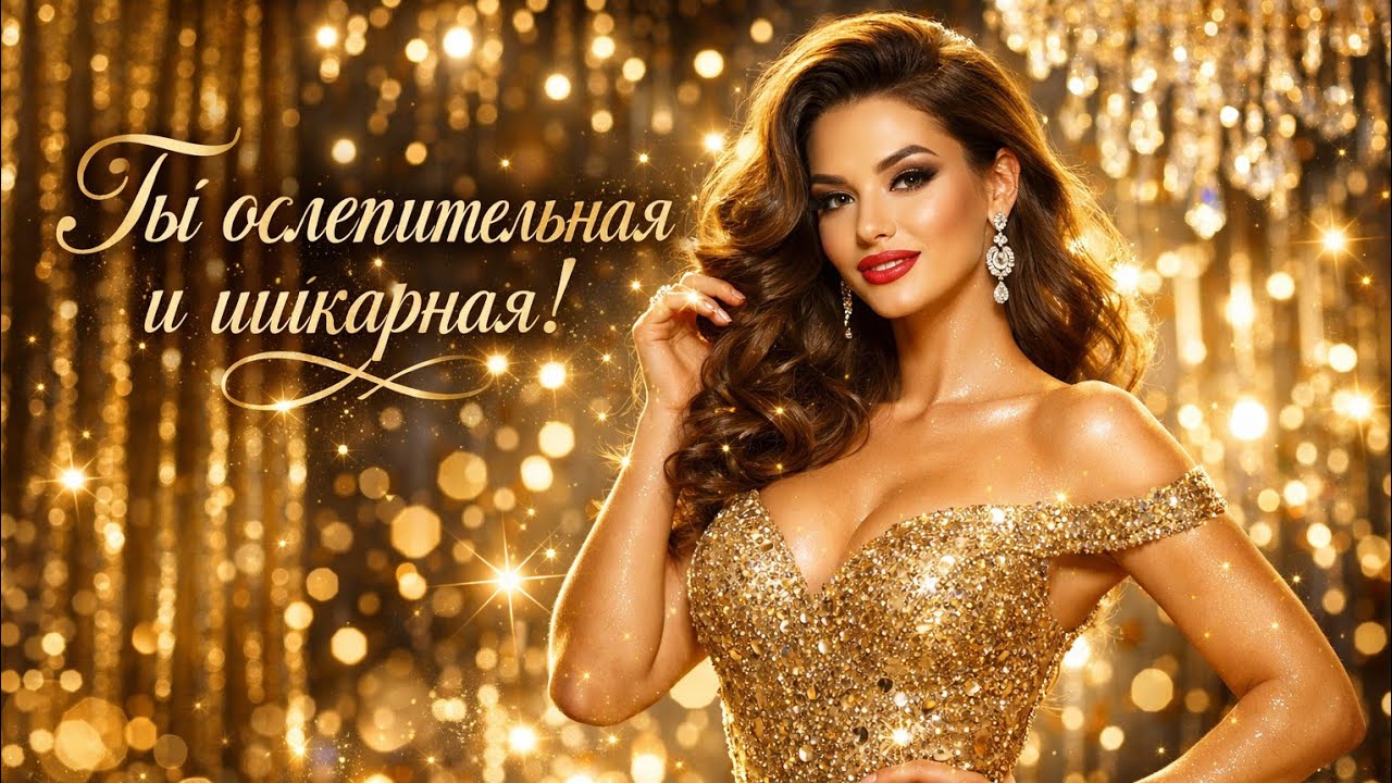 Ты ослепительная и шикарная 
