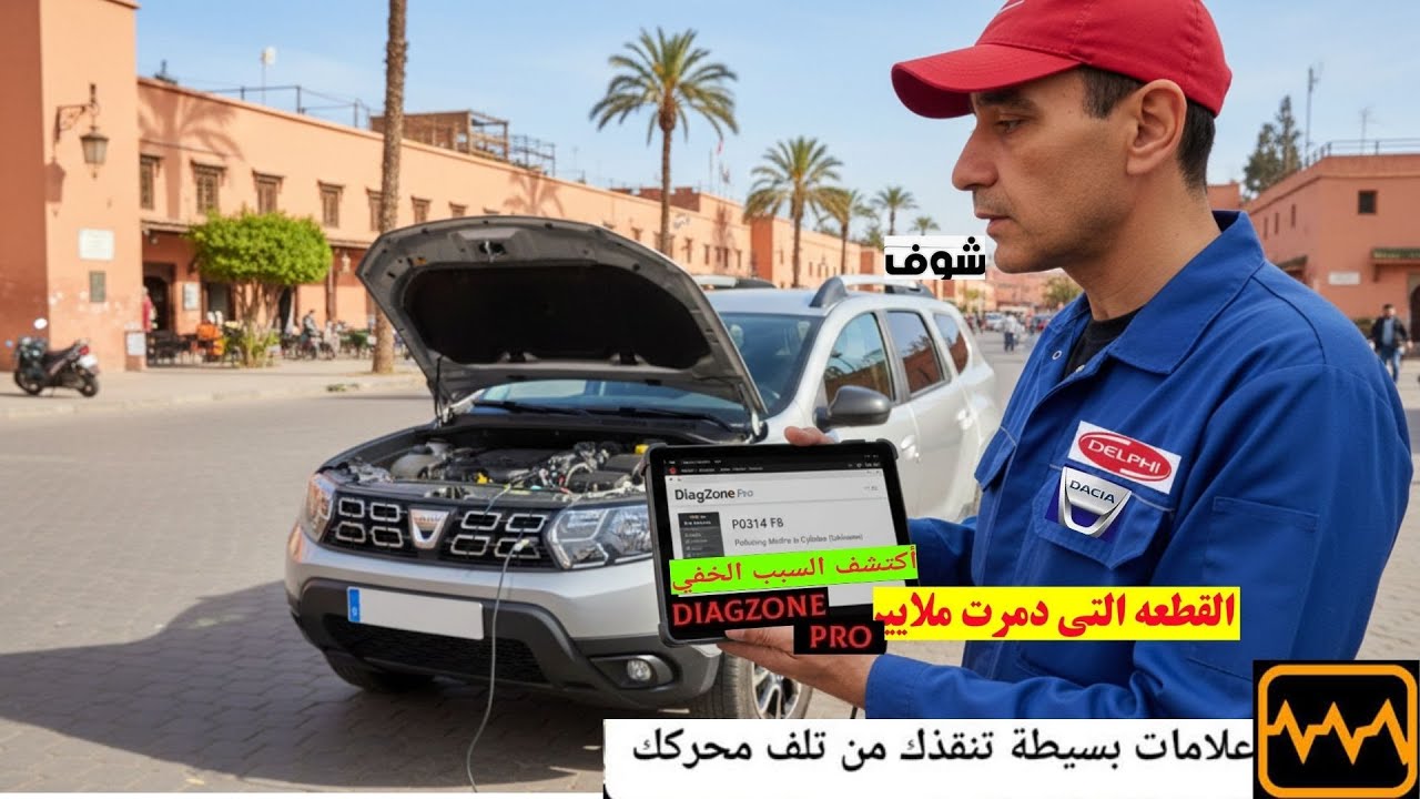 أسرار جهاز في التعامل مع أعطال الداسيا المعقدة DiagzonePro cylinder0301F8 pollutant combustion misfr